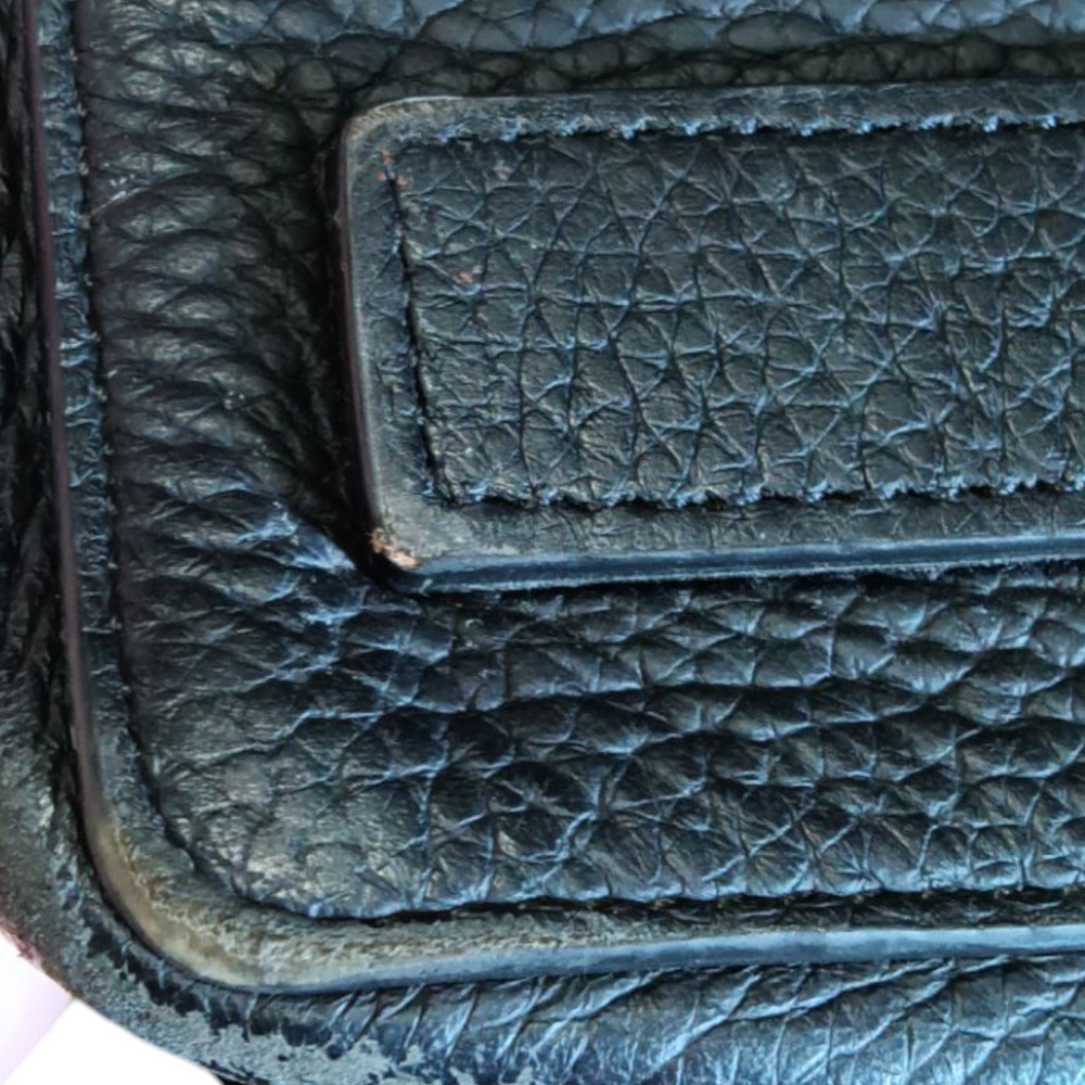 Black Pebbled Leather ALLSAINTS bucket shoulder bag - Picture 10 of 10